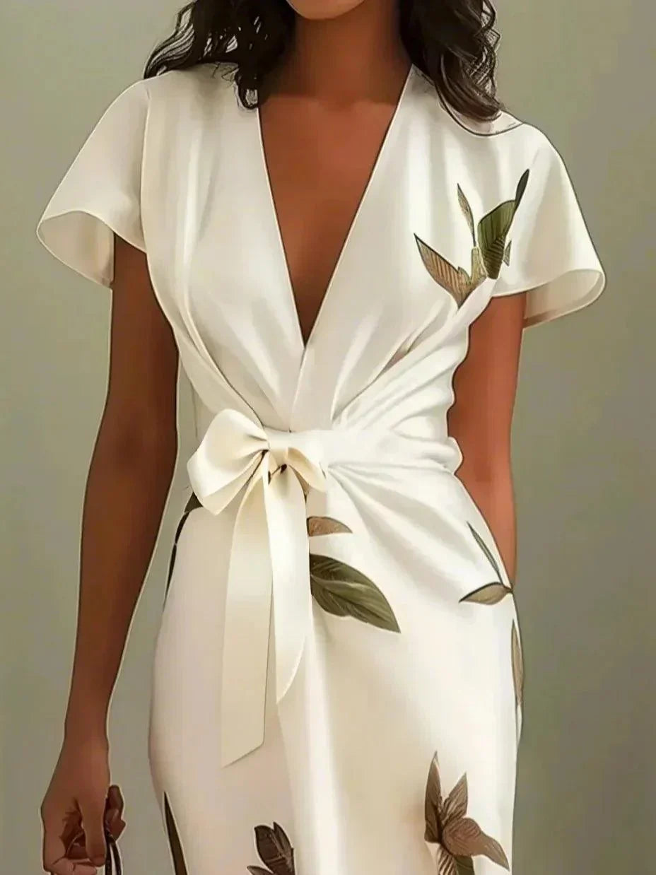 Valeria Lightweight Elegant Wrap Dress
