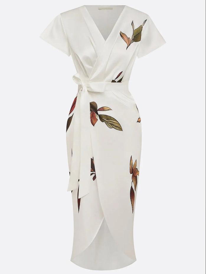 Valeria Lightweight Elegant Wrap Dress