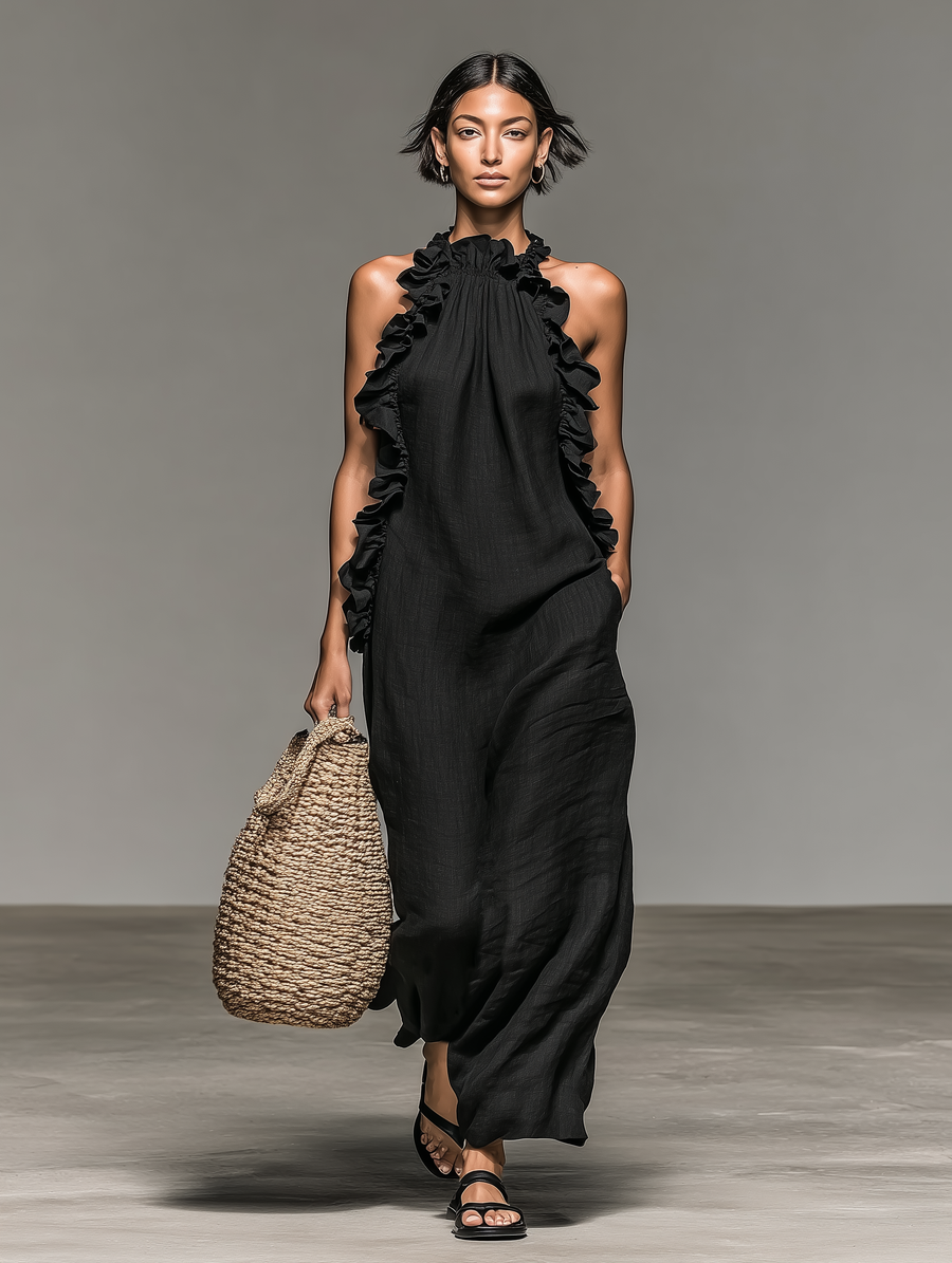 LUA | MAXI DRESS WITH POCKETS