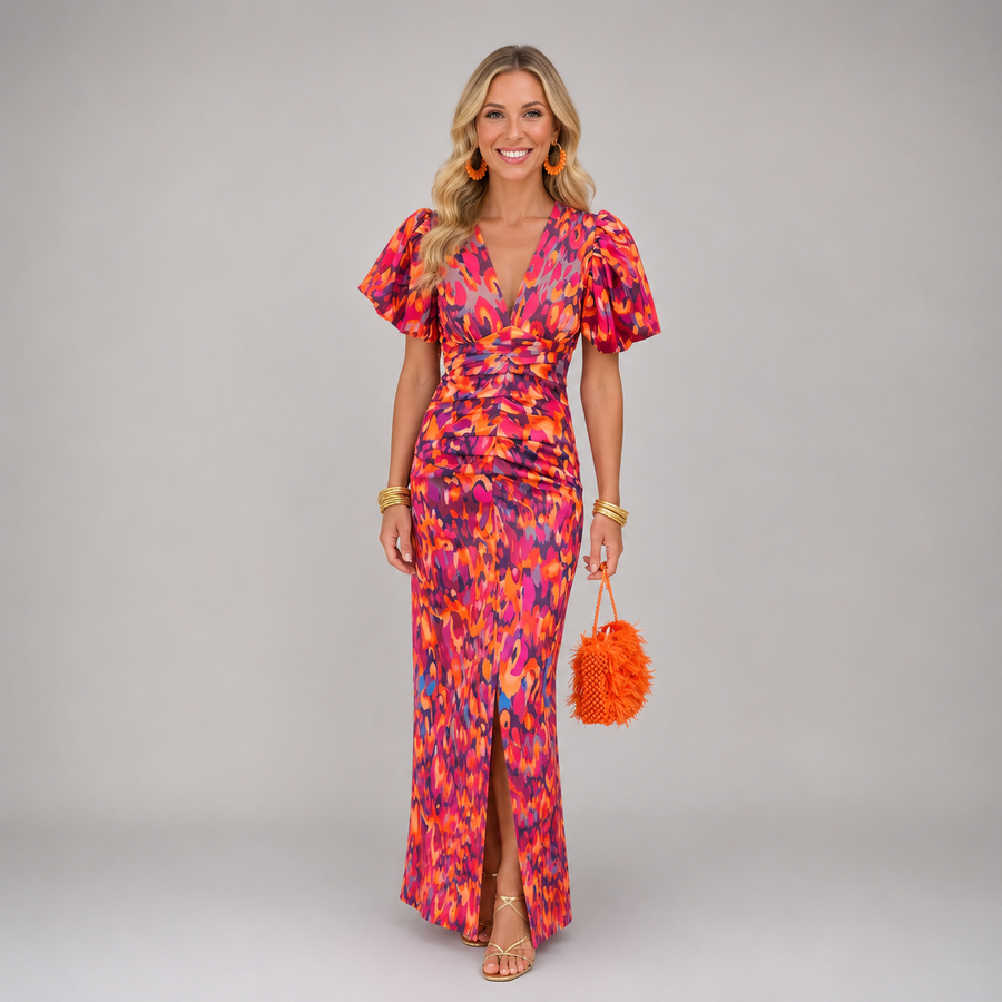 TORA™ - ELEGANT DRESS WITH PLEATED SLEEVES