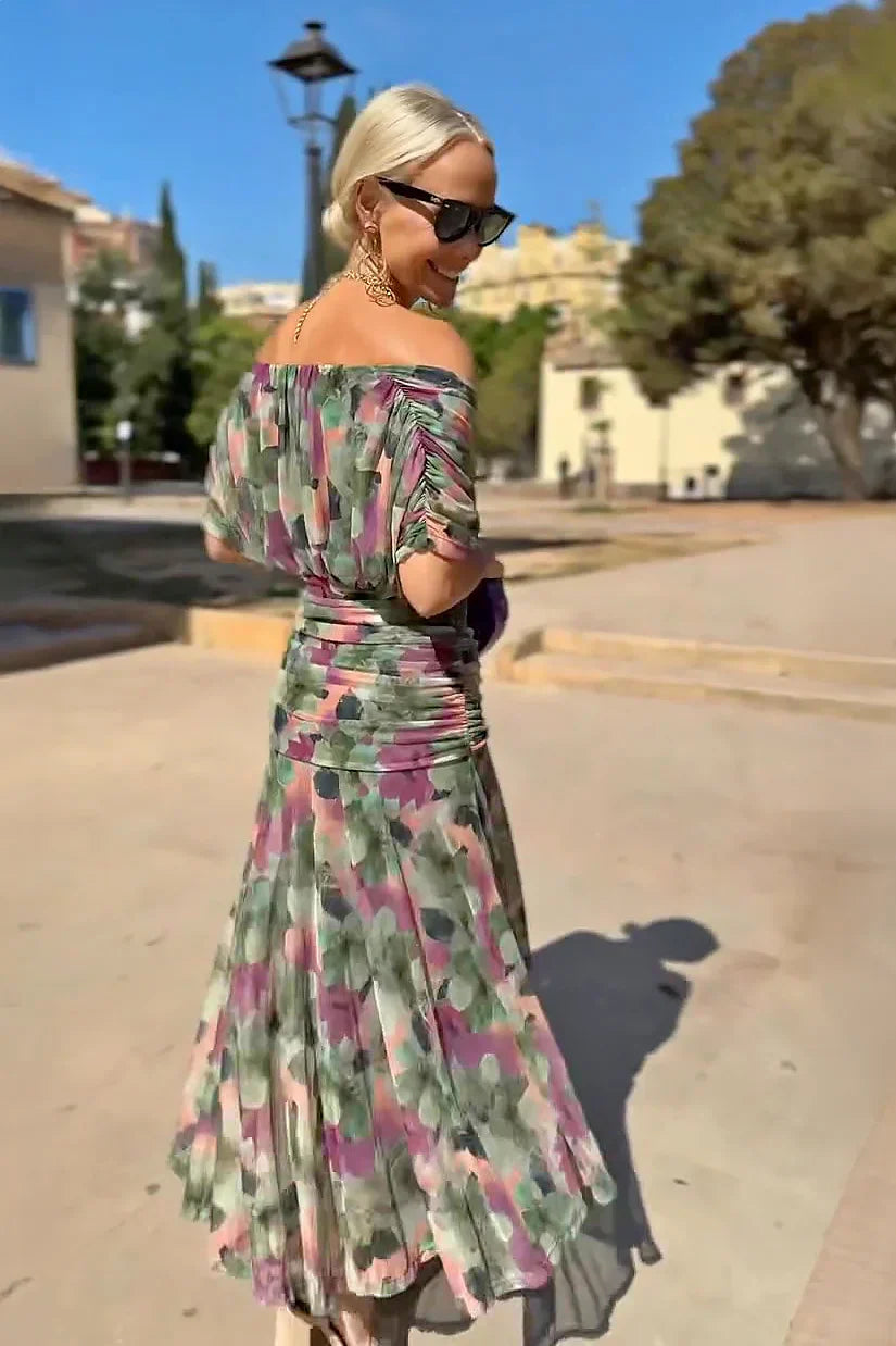 Louise | Elegant V-Neck Maxi Evening Dress