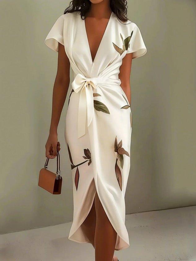Valeria Lightweight Elegant Wrap Dress