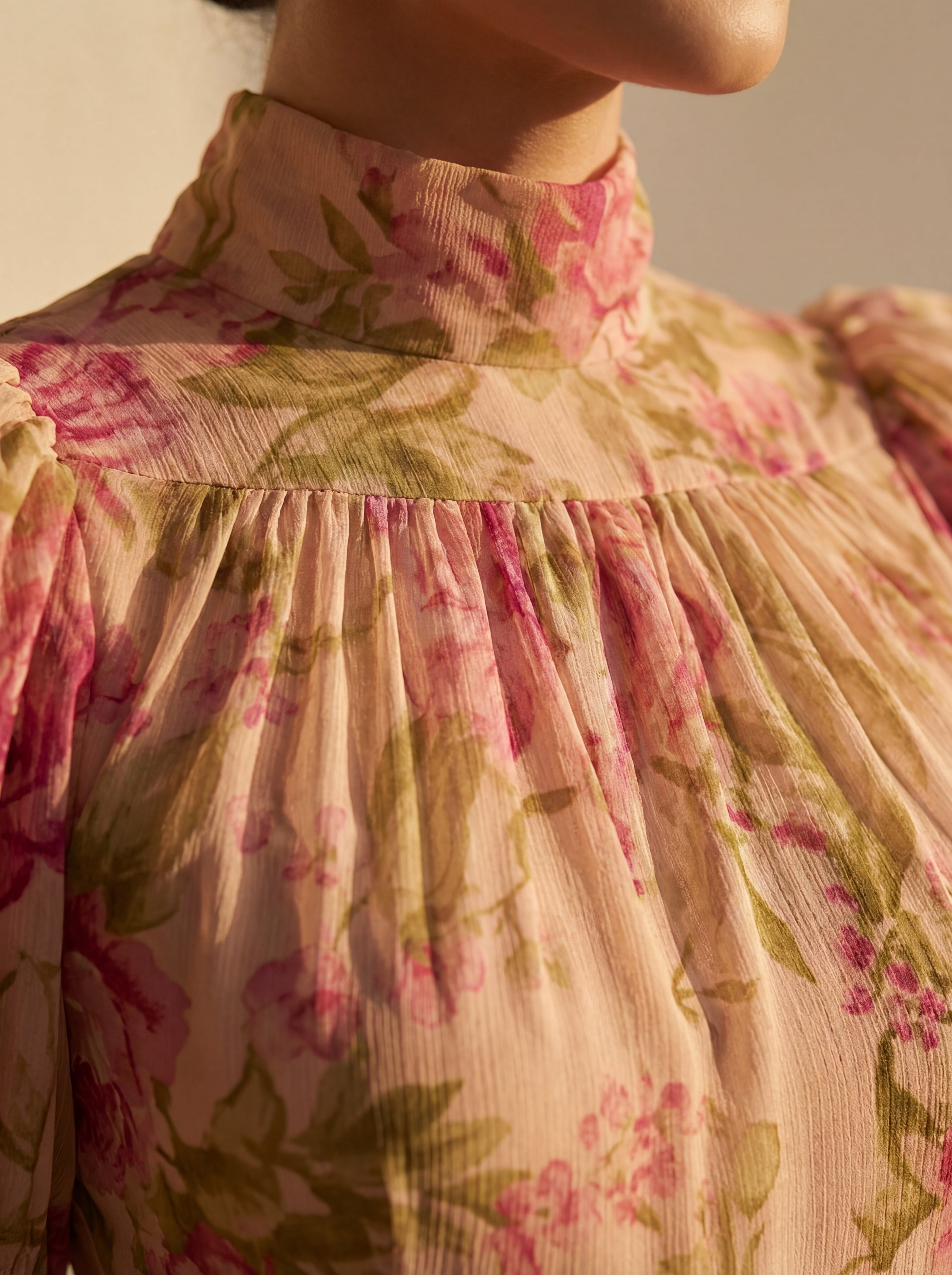 Rosario | Floral Chiffon Maxi Dress