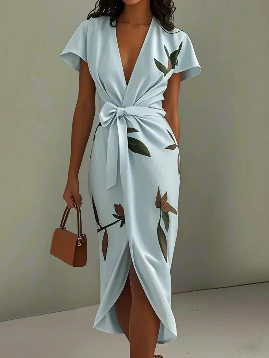 Valeria Lightweight Elegant Wrap Dress
