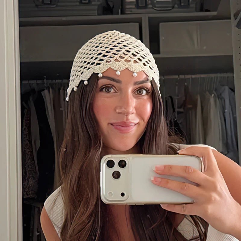 Sophia Crochet Hollow Beanie