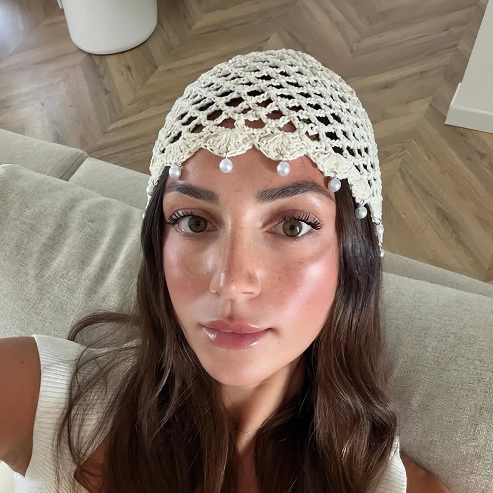 Sophia Crochet Hollow Beanie