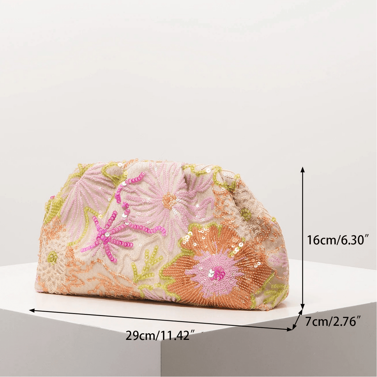 Sophia Sequin Clutch Bag