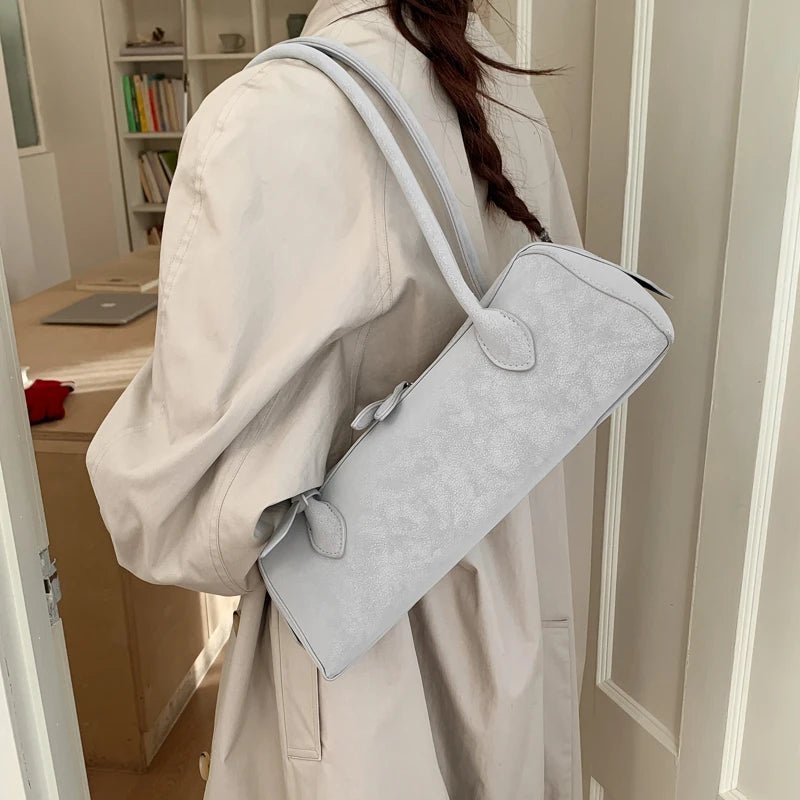 Adora Suede Baguette Bag
