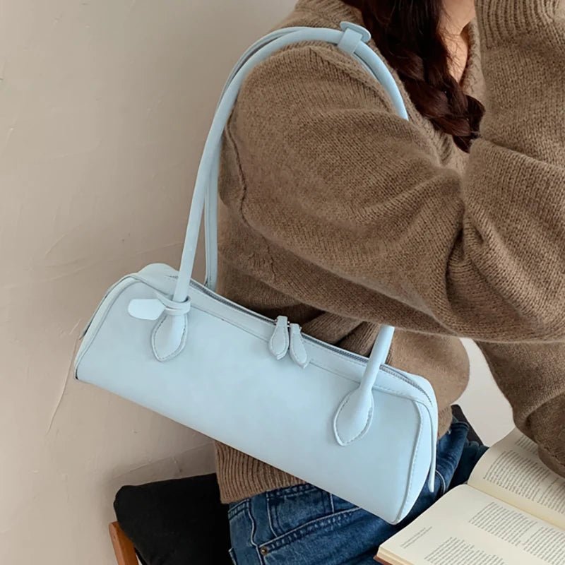 Adora Suede Baguette Bag