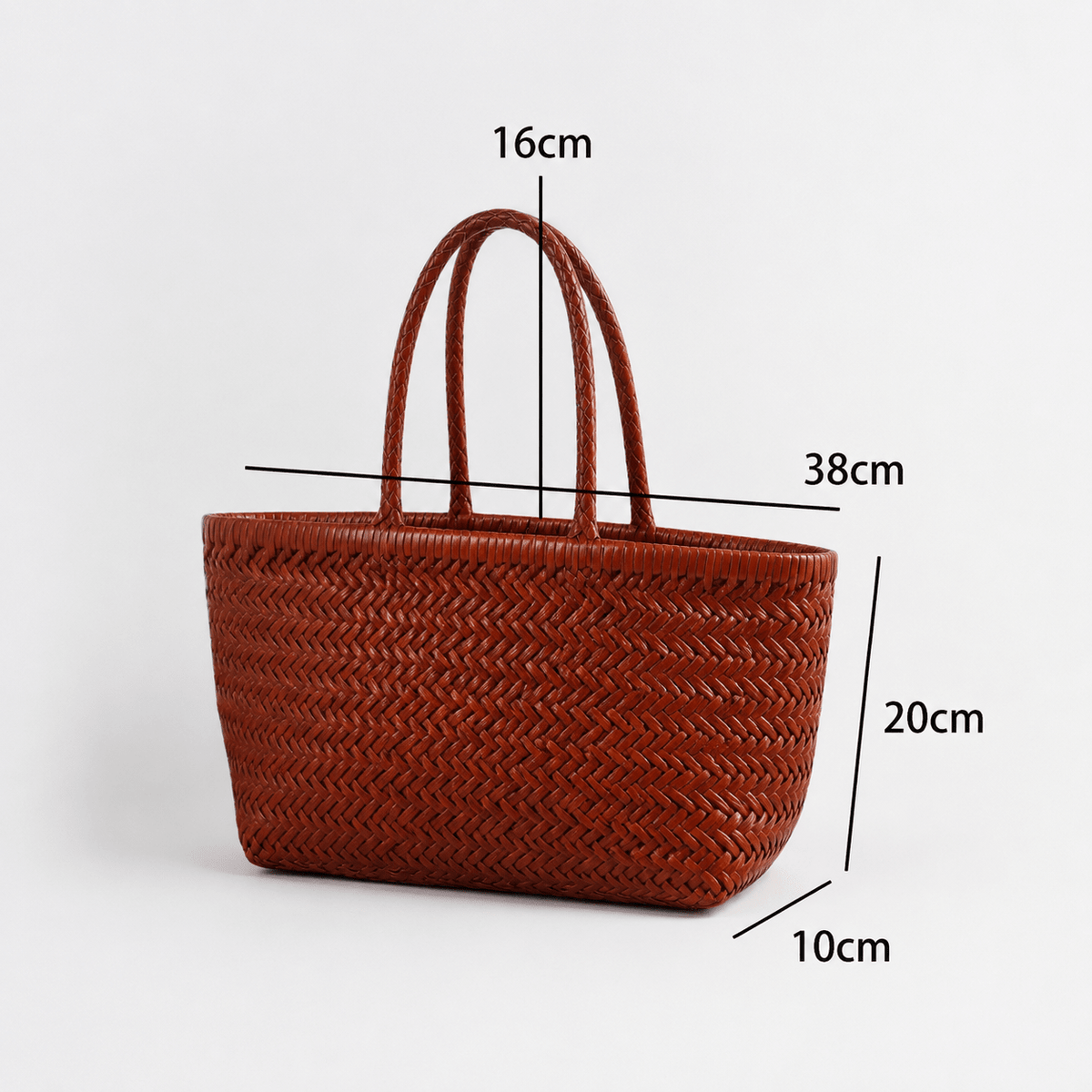 Anais Handwoven Leather Tote Bag