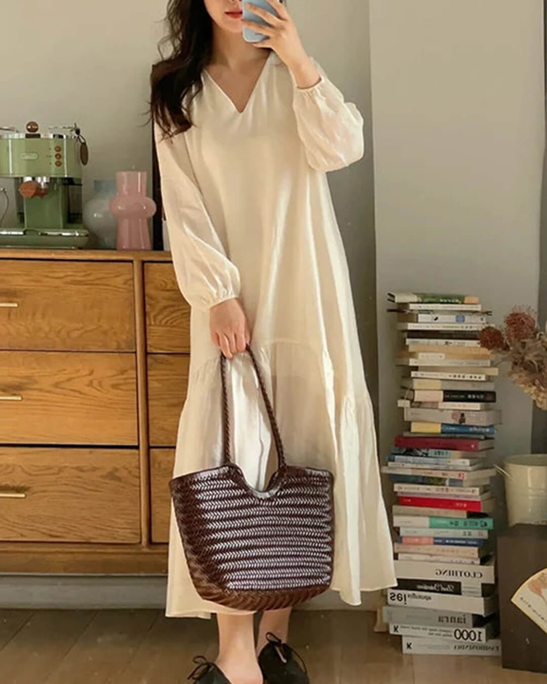 Bianca Handwoven Leather Tote Bag