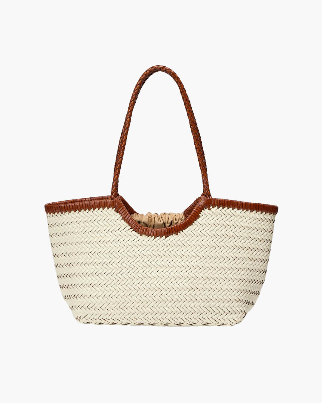 Bianca Handwoven Leather Tote Bag