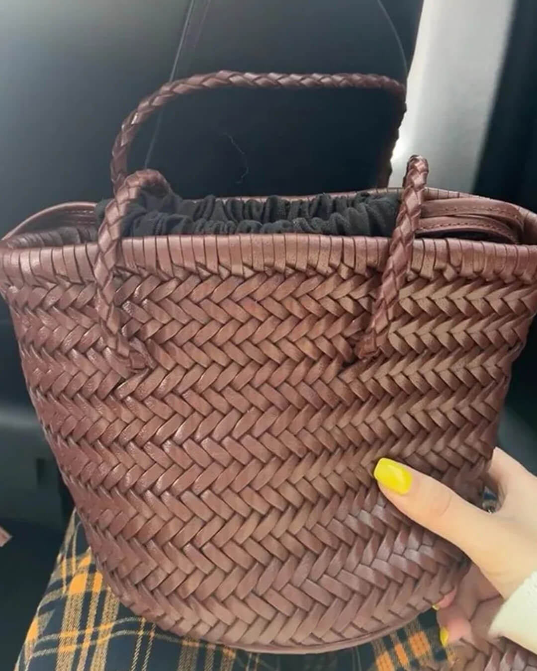 Blair Braided Bucket Shoulder Bag