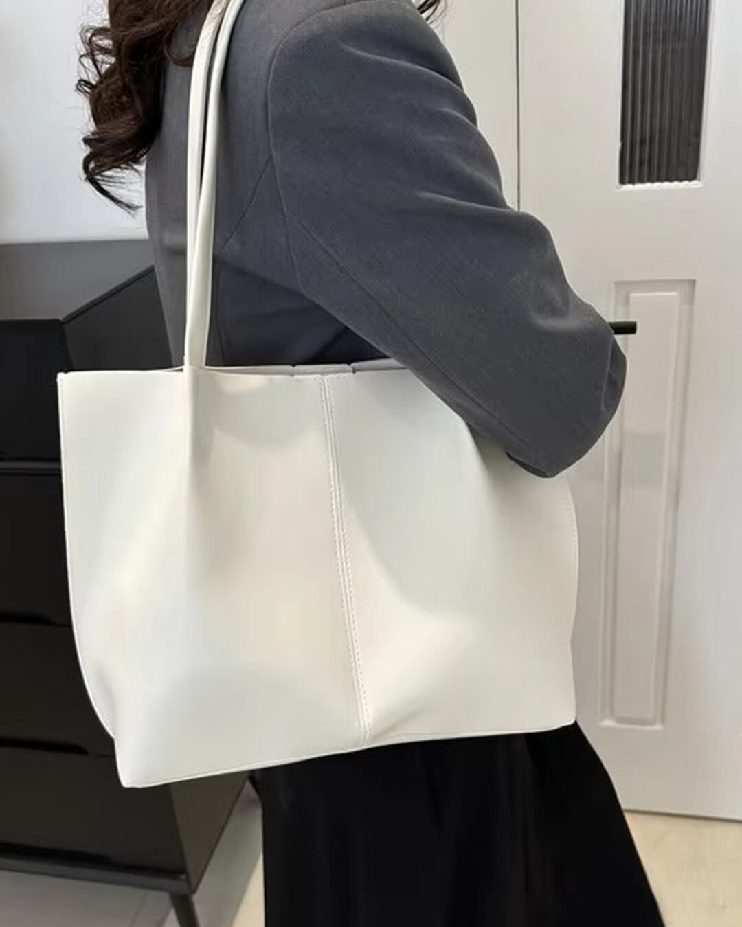 Calista Faux Leather Tote Bag