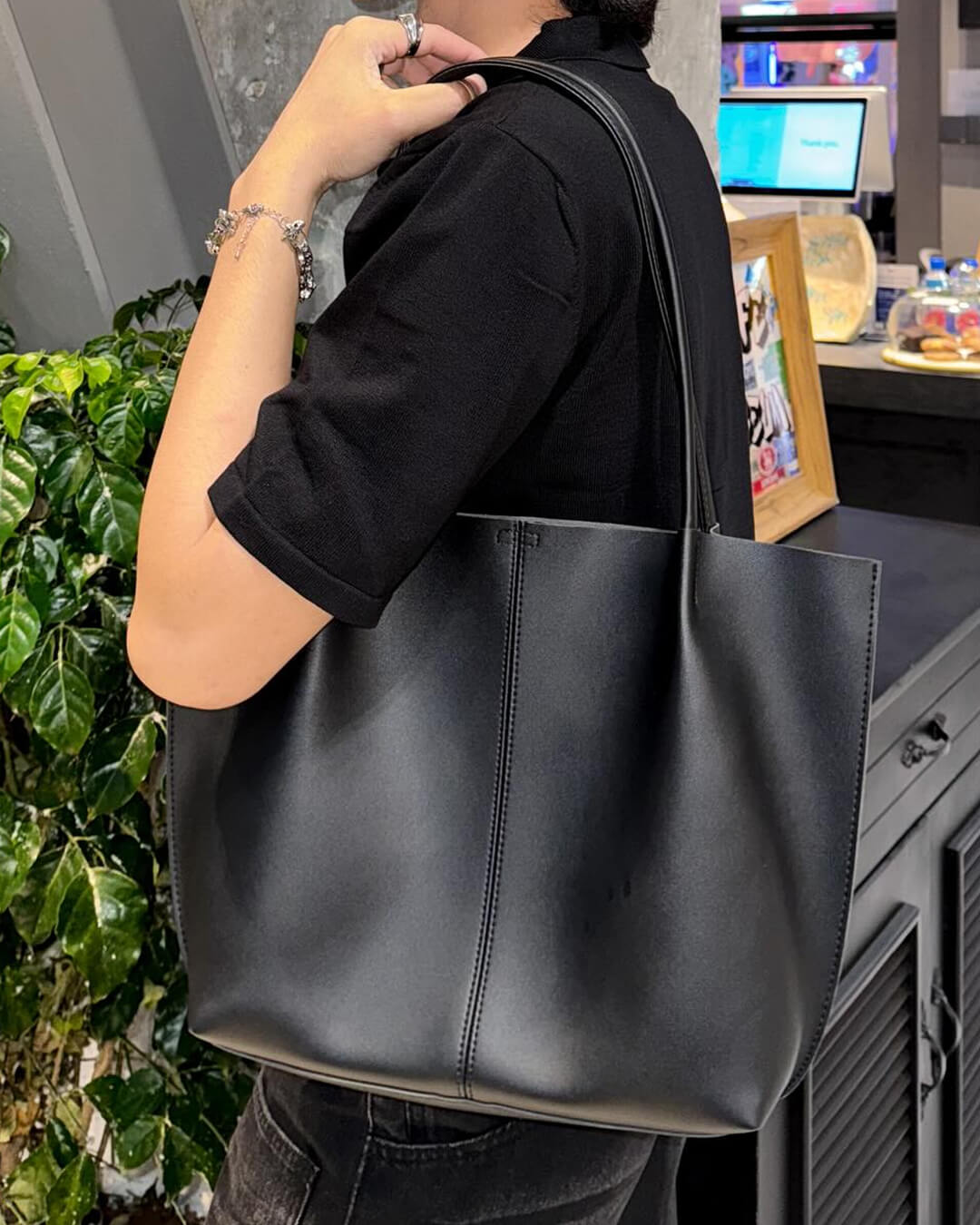 Calista Faux Leather Tote Bag