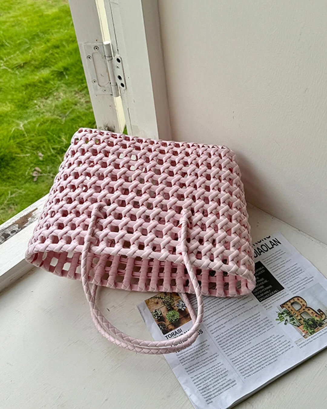 Cresta Open-Weave Tote Bag