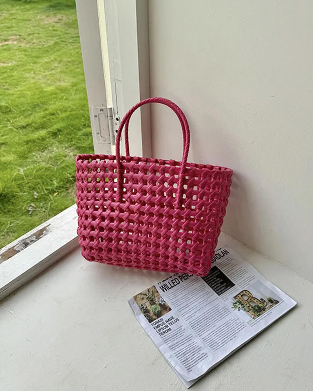 Cresta Open-Weave Tote Bag