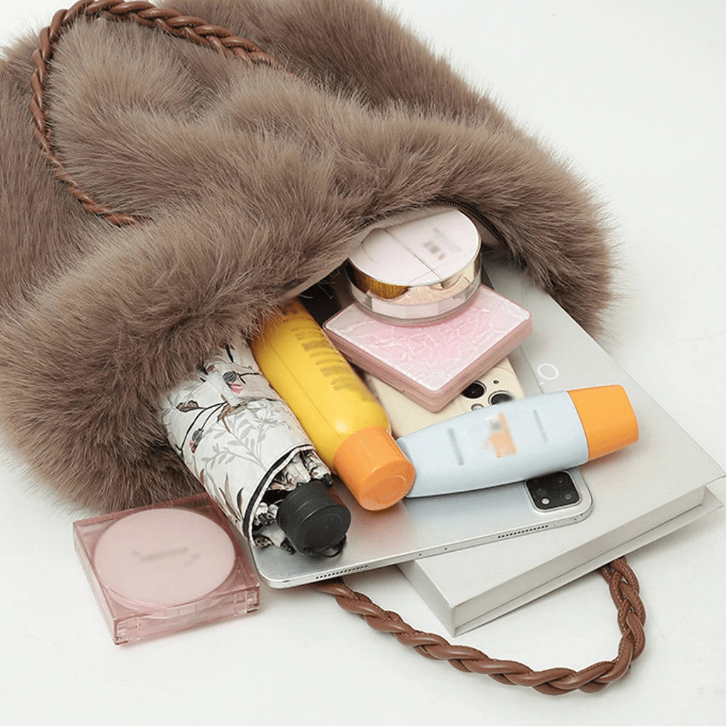 Loreen Faux Fur Tote Bag
