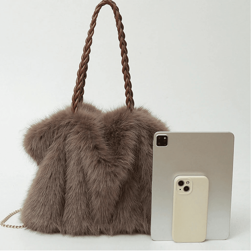 Loreen Faux Fur Tote Bag