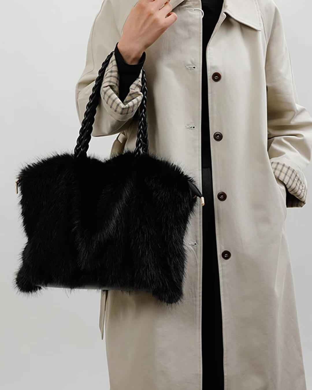 Loreen Faux Fur Tote Bag