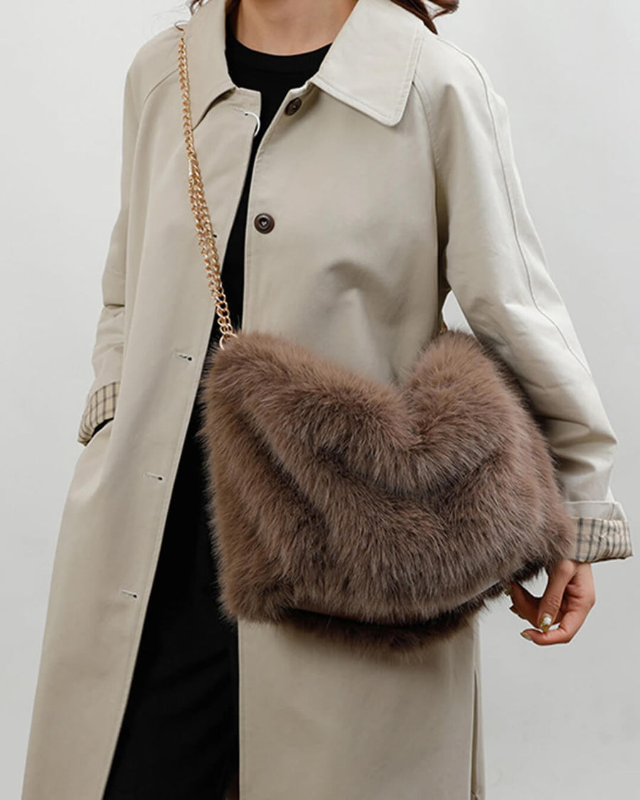 Loreen Faux Fur Tote Bag
