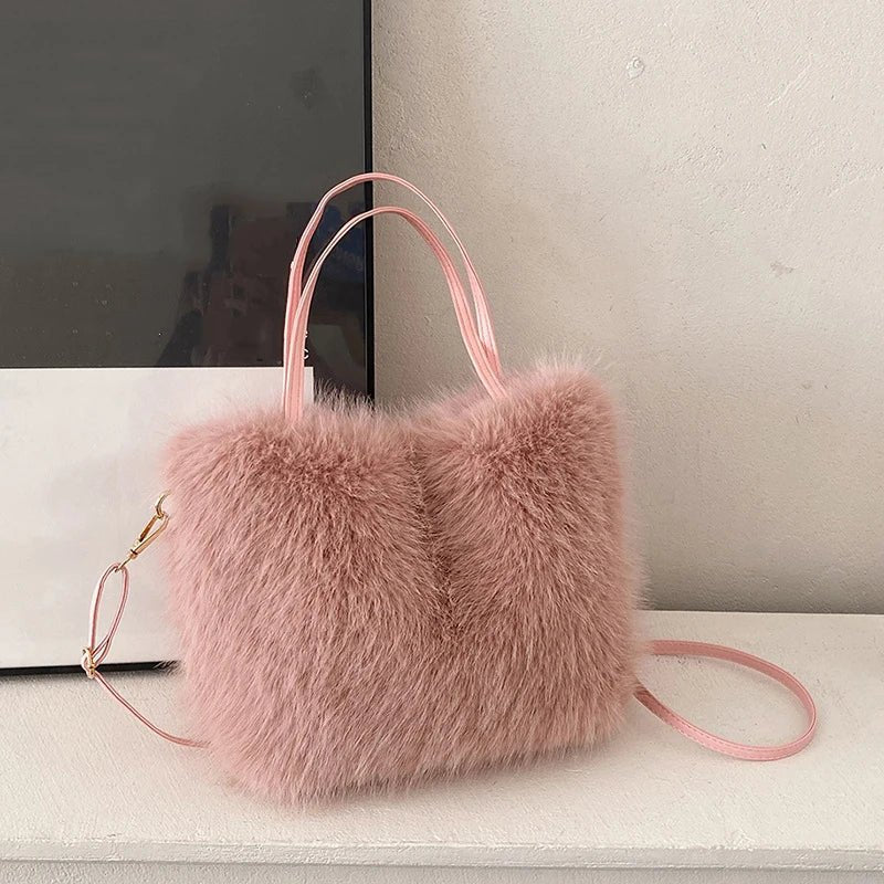 Maricar Faux Fur Crossbody Bag
