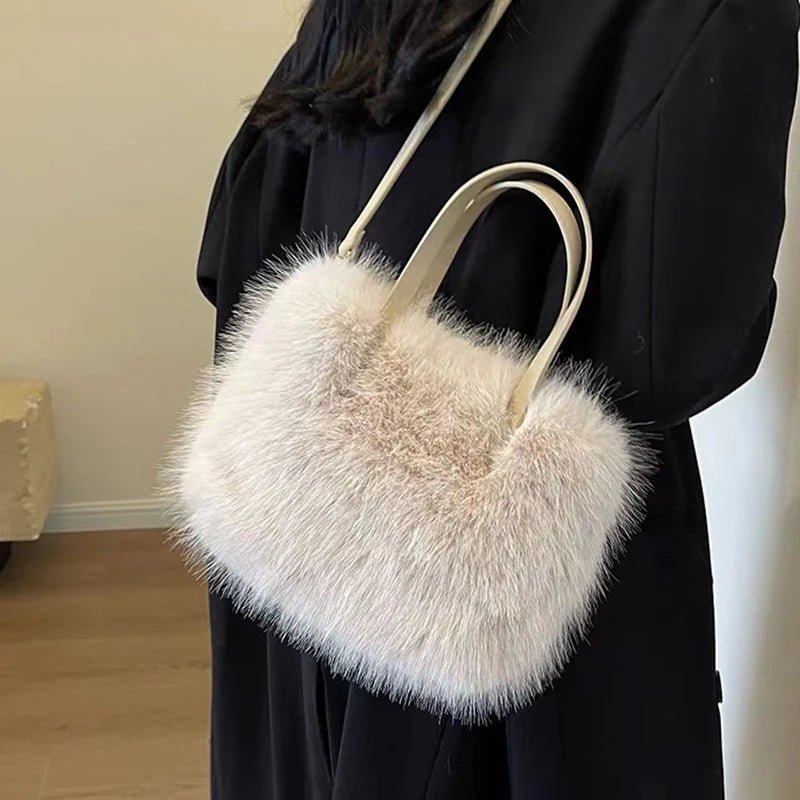 Maricar Faux Fur Crossbody Bag