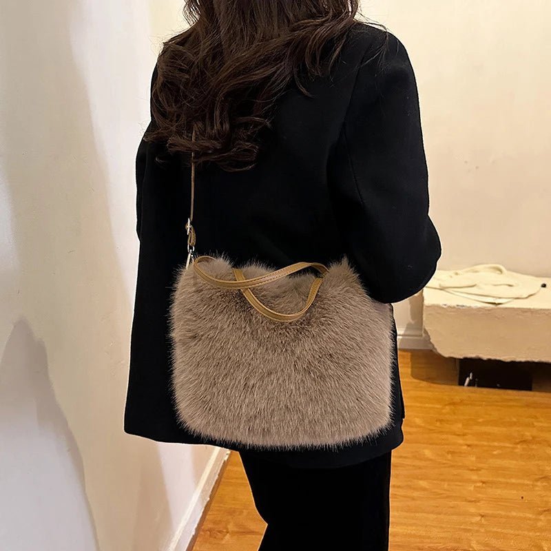 Maricar Faux Fur Crossbody Bag