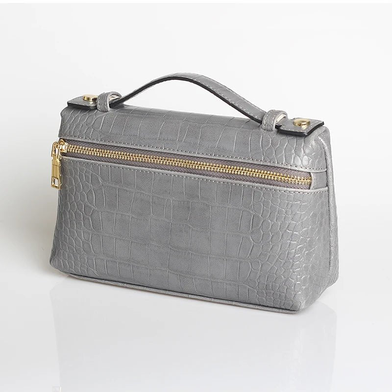 Minerva Crocodile Pattern Clutch Bag