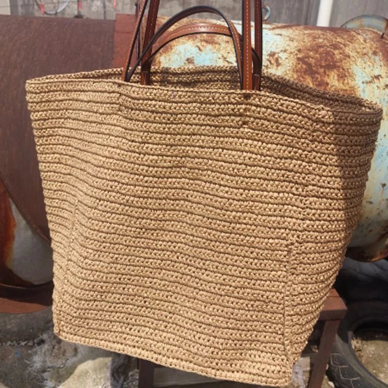 Celeste Woven Straw Tote Bag