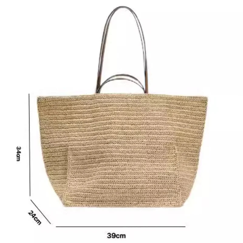 Celeste Woven Straw Tote Bag