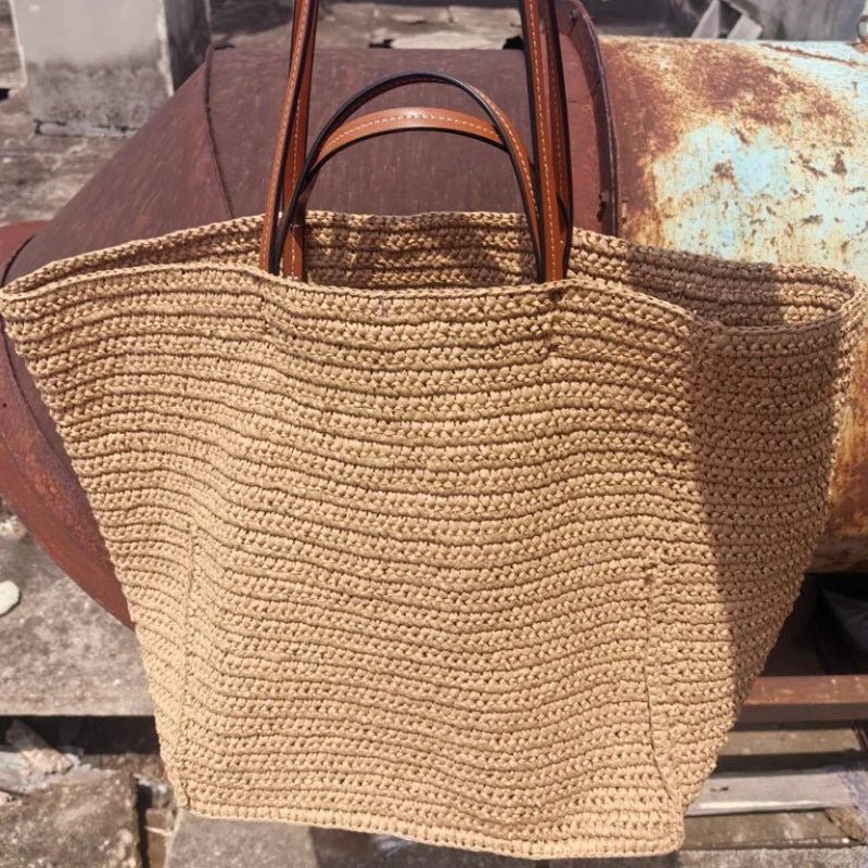 Celeste Woven Straw Tote Bag