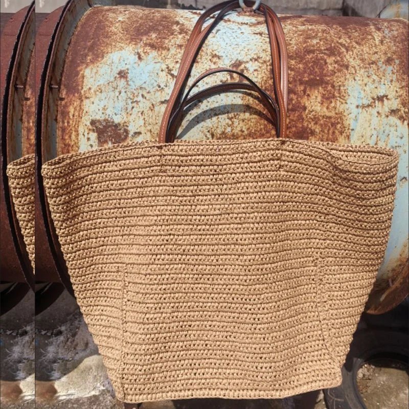 Celeste Woven Straw Tote Bag