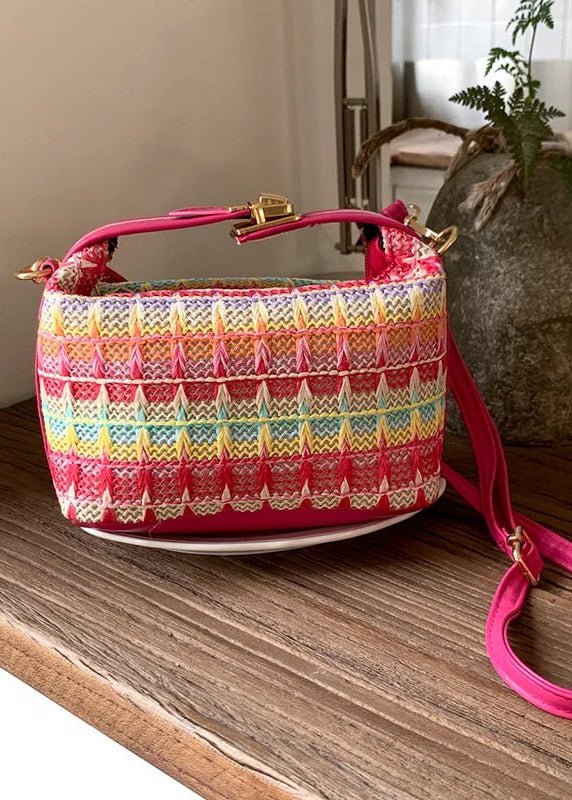 Raphaela Woven Raffia Sling Bag