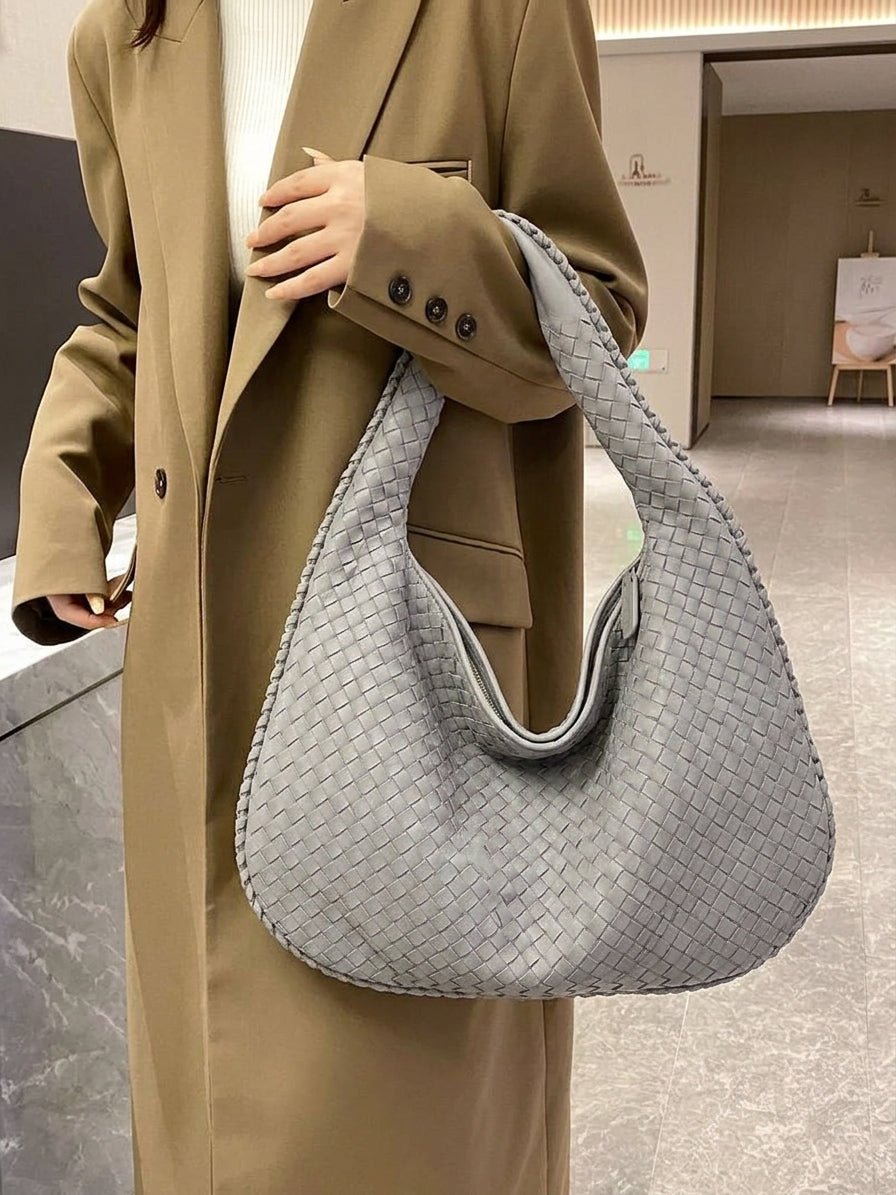 Suede Woven Bag XL