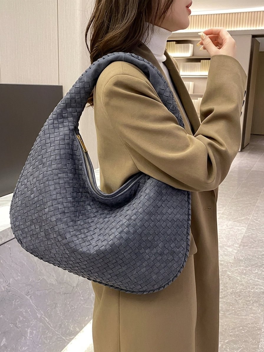 Suede Woven Bag XL