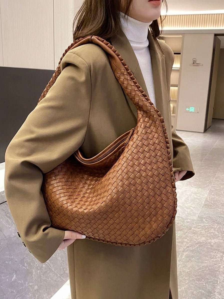 Suede Woven Bag XL