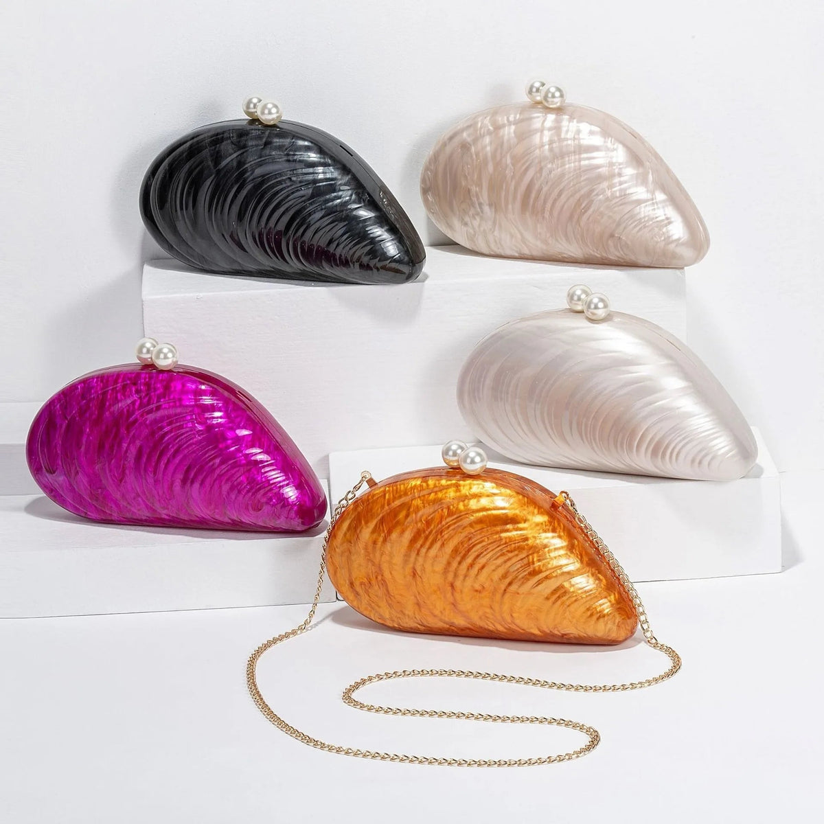 Valentina Shell-Shaped Clutch Purse