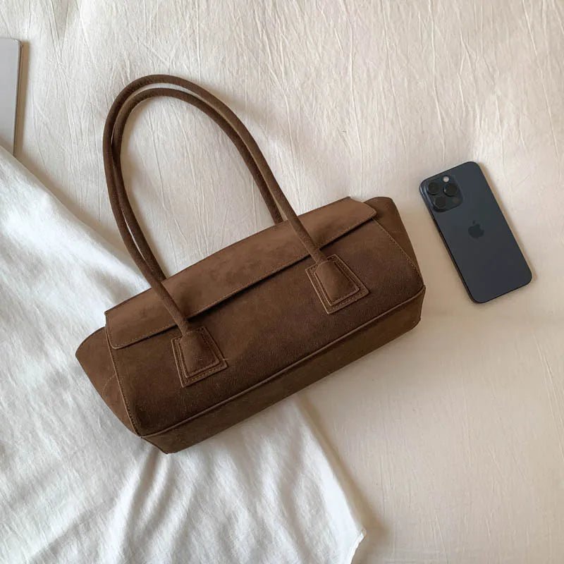 Yara Sequined Faux Suede Tote Bag
