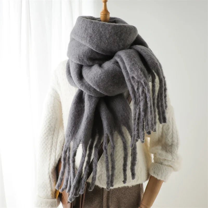 Tanya Tasseled Winter Scarf
