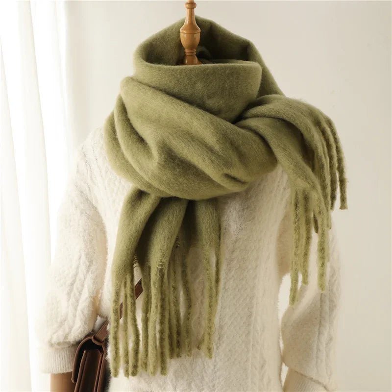 Tanya Tasseled Winter Scarf